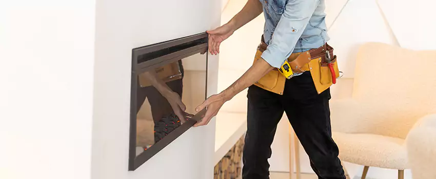 Metal Fireplace Installation in Stuart, Florida