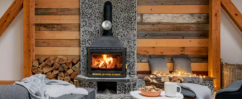 Thelin Hearth Products Direct Vent Gas Stove Fireplace Inspection in Stuart, Florida